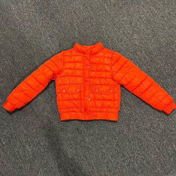 Next Orange Puffer Jacket with Quilted Design - Picture 1 of 4